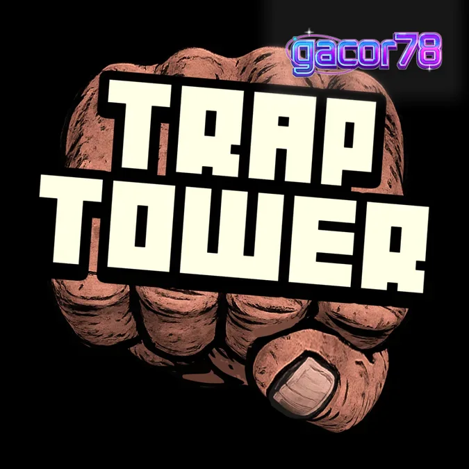 Tampilan visual grid permainan slot Trap Tower dengan tema urban.