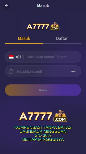 A7777 Bonus Member Baru 100%